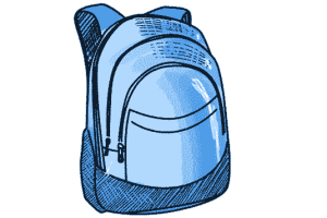 Schulrucksack blau