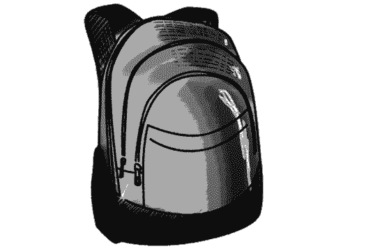 Schulrucksack schwarz