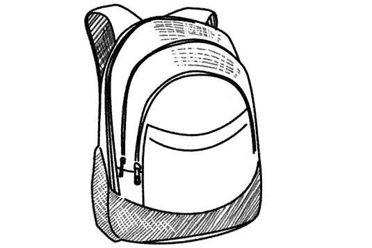 Schulrucksack weiss