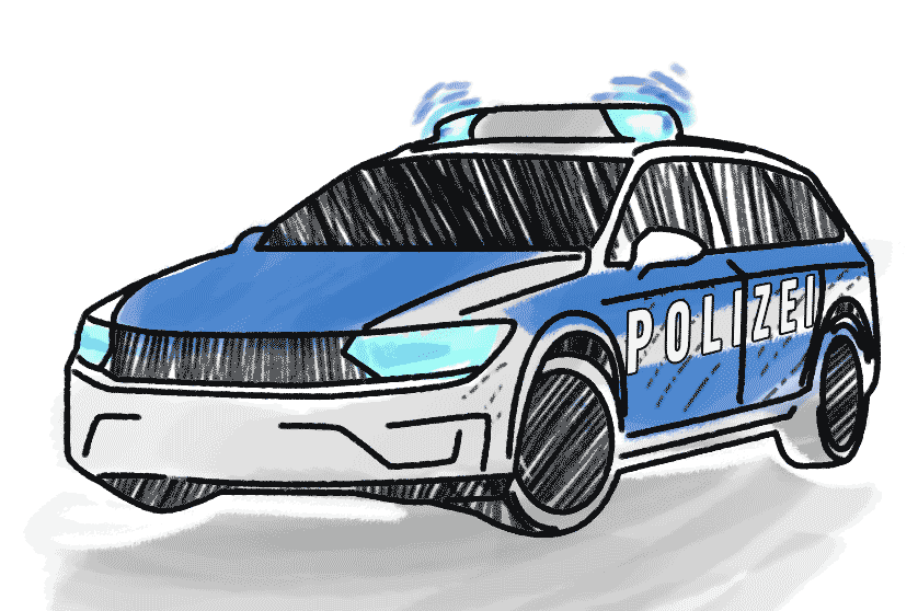 Polizei Schulranzen Motiv