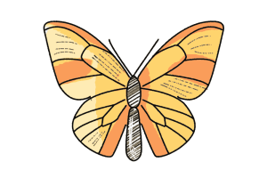 Schmetterling Butterfly Schulranzen Motiv