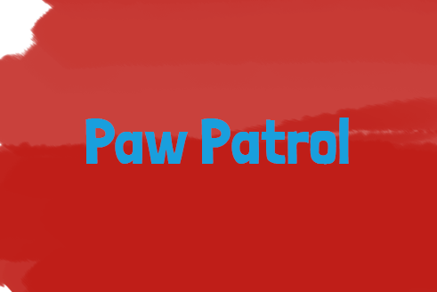 Paw Patrol Schriftzug